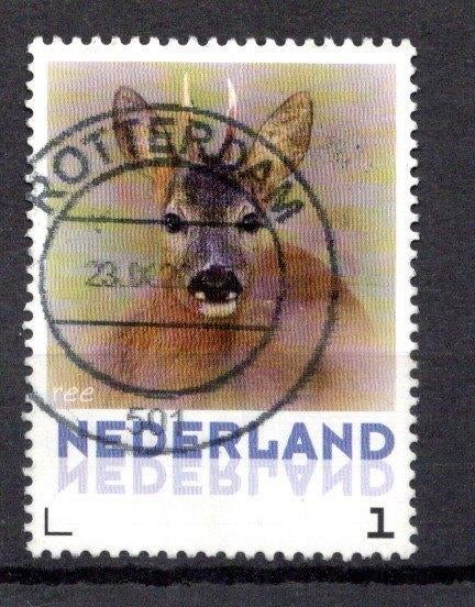 gestempelde zegel. persoonlijke:  ree, Ophalen of Verzenden, Na 1940, Gestempeld