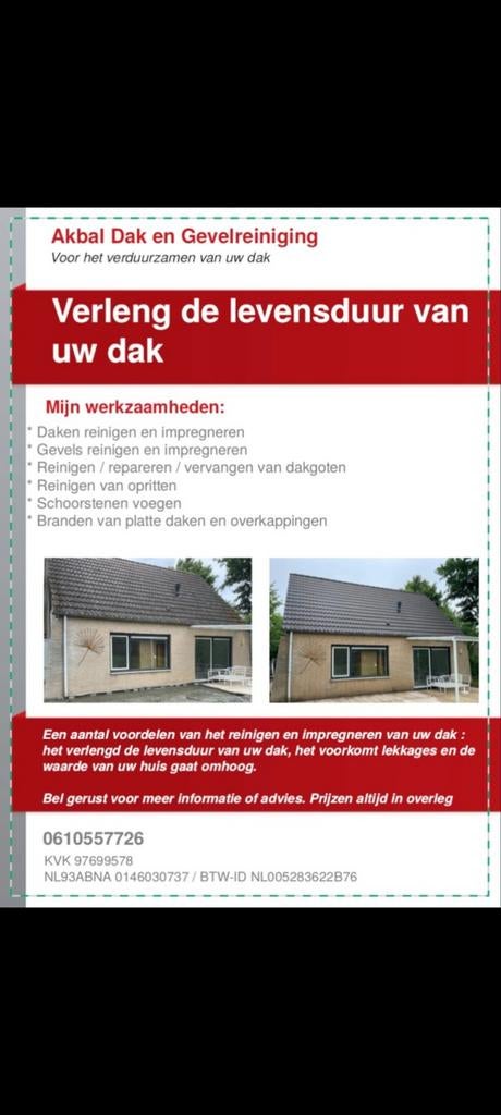 Dak en Gevelreiniging, pannendaken, branden