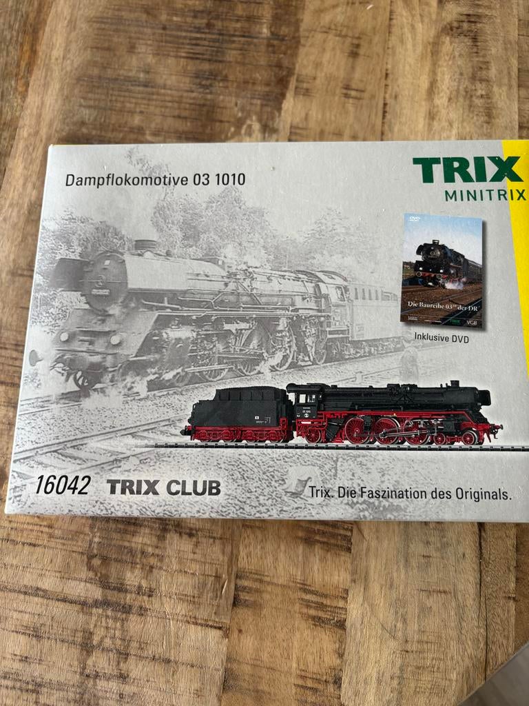 Trix Club 03 1010 Minitrix 16042 Locomotief + DVD, Trix, Nieuw, Ophalen of Verzenden, Analoog