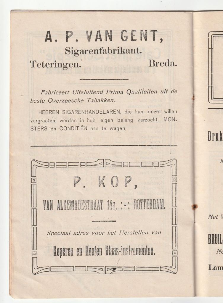 A.P. van Gent sigaren fabrikant Teteringen gids Barendrecht, Gebruikt, Verzenden, Overige typen, X