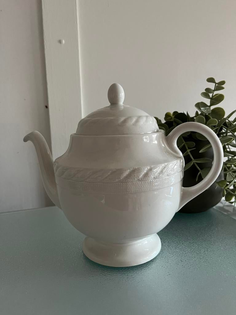 Wedgwood x Ralph Lauren - Clearwater theepot, Overige typen, Ophalen of Verzenden, Zo goed als nieuw, Wedgwood