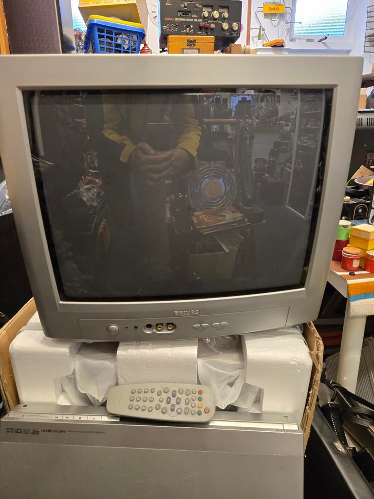 Philips 17pt crt beeldbuis televisie met AB, Ophalen, 50 Hz, Philips