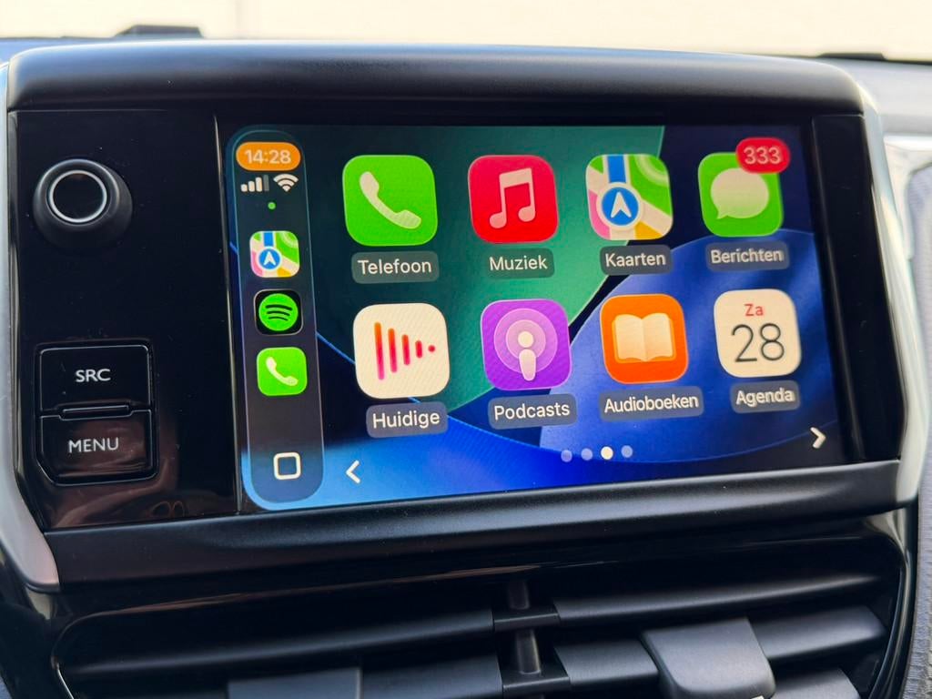 Peugeot 2008 1.2 PureTech Camera Cruise Stoelverwarming Carp, Voorwielaandrijving, 1199 cc, Blauw, Leder en Stof