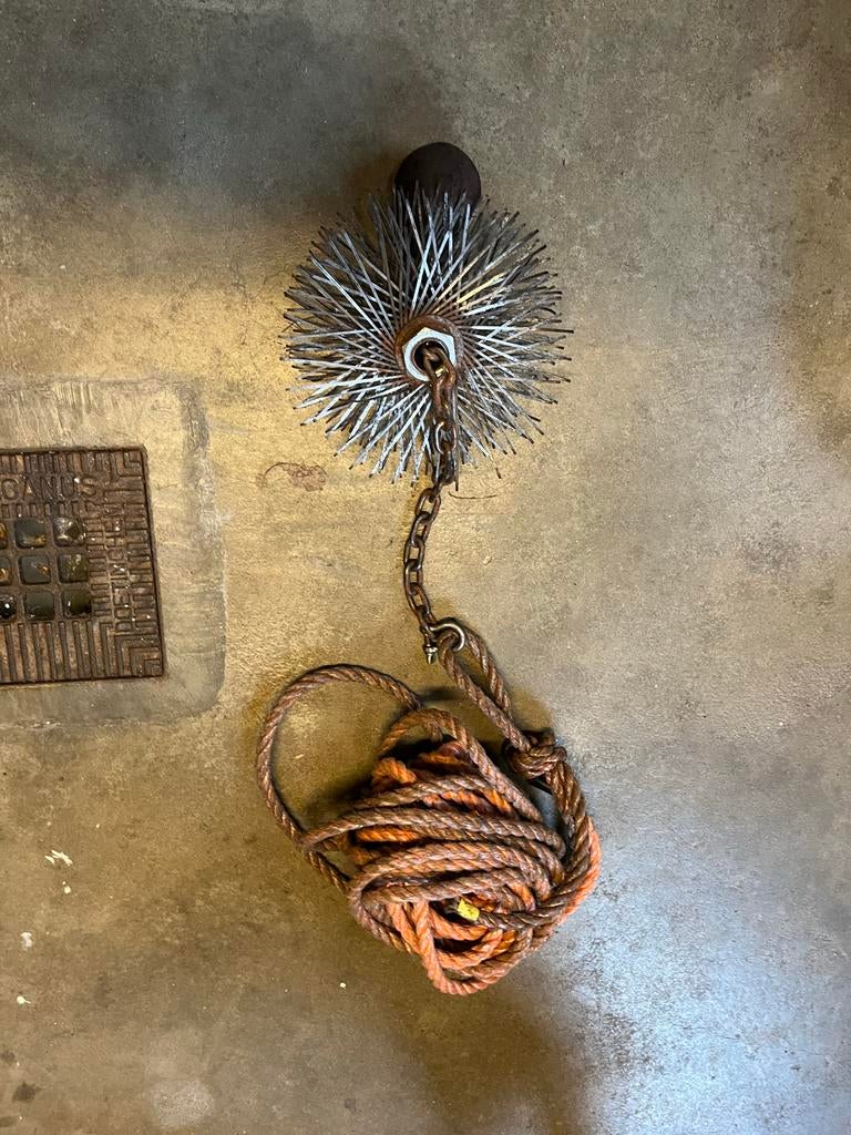 Ramoneur met 10 meter touw, Ophalen of Verzenden, Zo goed als nieuw