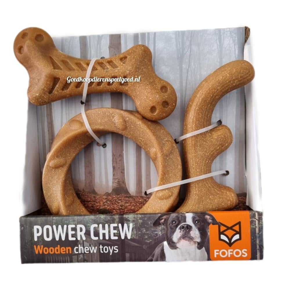 Hondenspeelgoed    " Wood stix set maat S/M  "   NIEUW!, Ophalen of Verzenden, Nieuw, Kauwspeelgoed