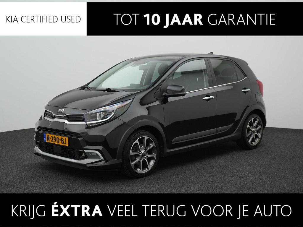 Kia Picanto 1.0 T-GDi X-Line 5p | Stoel/Stuurverwarming | 10, Auto's, Kia, 12 maanden, 101 pk, Gebruikt, Zwart