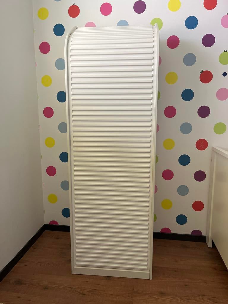 Pastoe witte roldeurkast, Amsterdammer vintage, Ophalen, Gebruikt, 150 tot 200 cm, 25 tot 50 cm