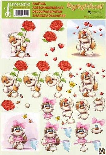 3D Knipvellen Leane Creatif/Fema Design (zie beschrijving), Ophalen of Verzenden, Nieuw, Overige thema's, Knipvel