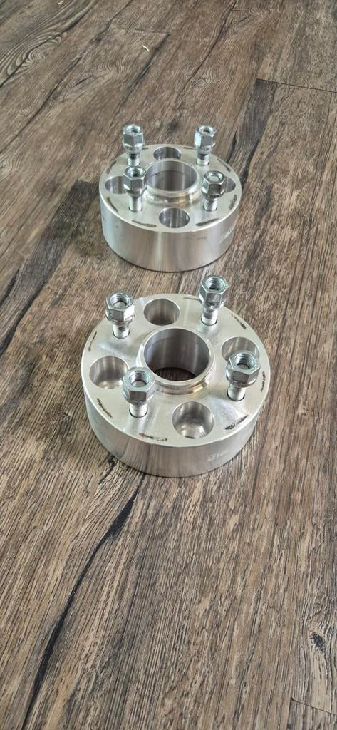 Spoorverbreders 4x100, 50mm dik, naaf 57.1, Ophalen, Gebruikt