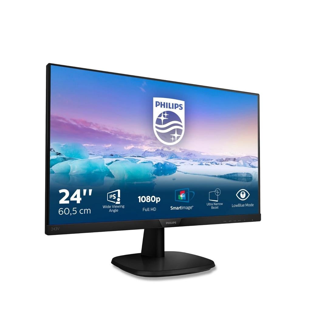 Twee Philips 243V 24 inch monitoren - Zo goed als nieuw, Ophalen, Zo goed als nieuw, Philips