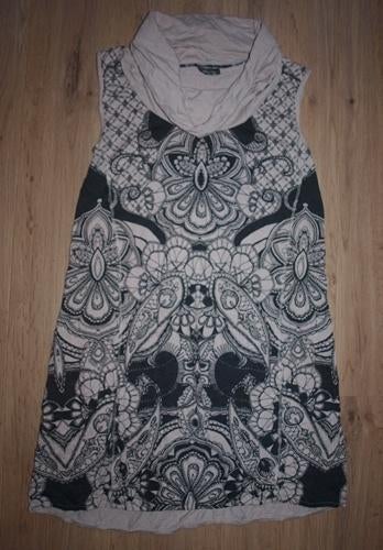 Street One Blauw Creme Jurk (40), Maat 38/40 (M), Blauw, Street One, Ophalen of Verzenden