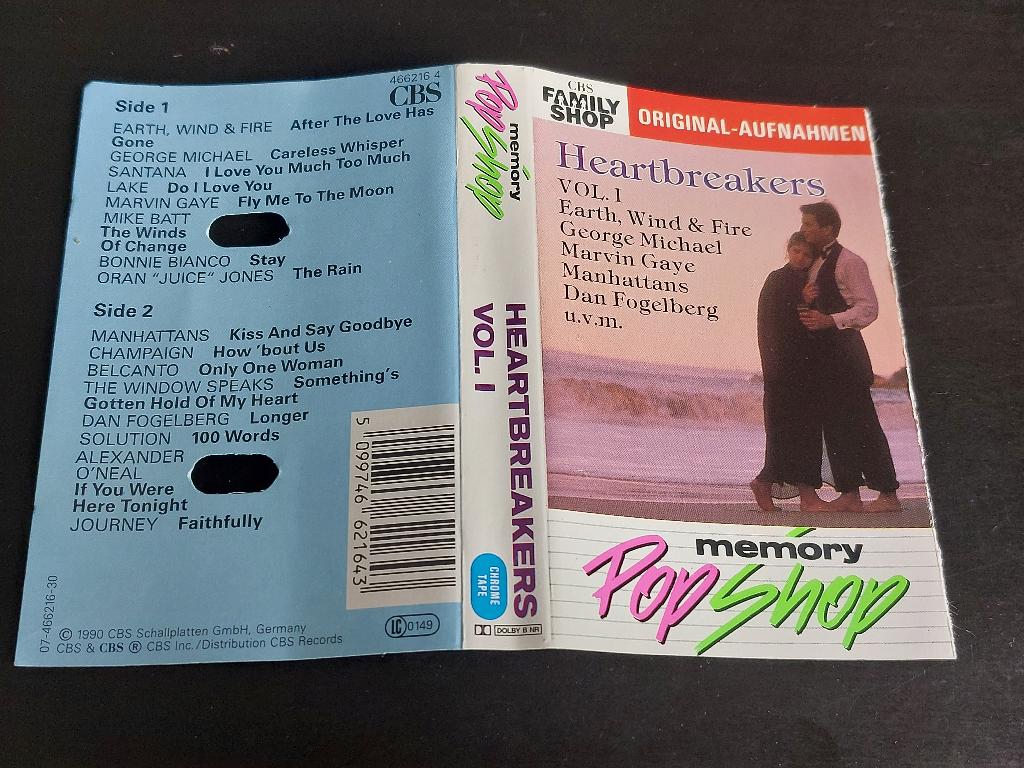 HEARTBREAKERS VOL. 1 (MC), Ophalen of Verzenden, Zo goed als nieuw, Origineel, 1 bandje