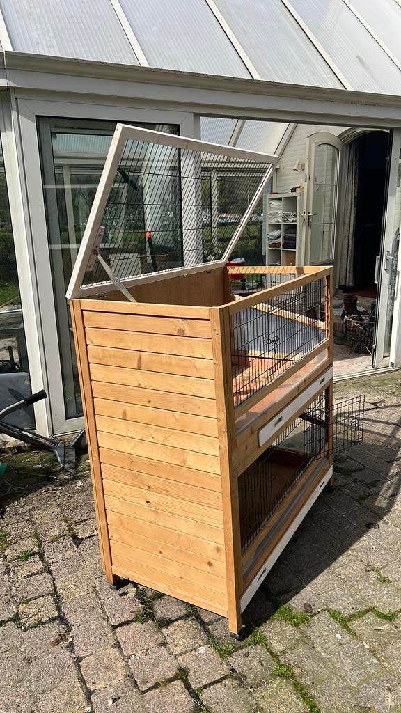 Konijnen of cavia hok voor binnen, Ophalen of Verzenden, 90 cm of meer, Hok, Konijn