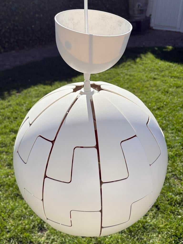 Leuke IKEA hanglamp wit en oranje, Ophalen of Verzenden, Gebruikt, Kunststof, Minder dan 50 cm