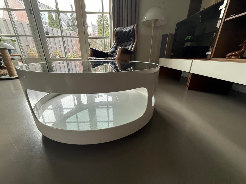 Nebu space age salontafel Erik Buijtenen, Ophalen, Gebruikt, Rond, 50 tot 100 cm