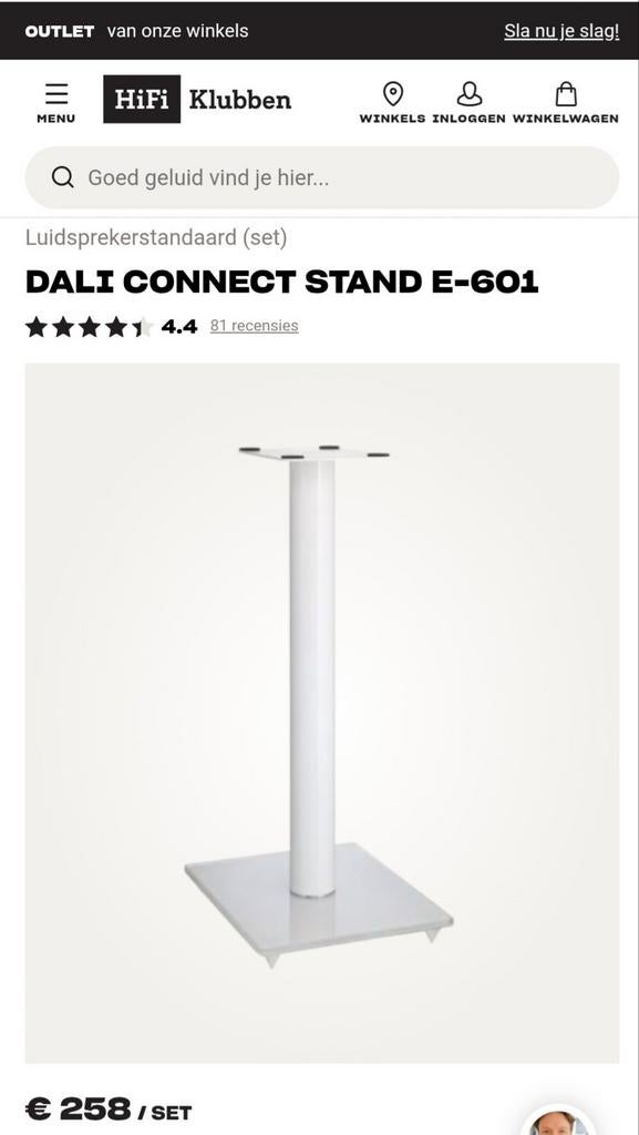 Dahli connect vloerstandaard voor luidspreker, Ophalen, Minder dan 60 watt, Overige typen, Overige merken