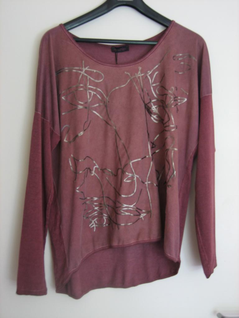 Nieuw! Oud roze shirt met opdruk PERLA NERA 40-42 Snazzeys, Kleding | Dames, T-shirts, Nieuw, Maat 42/44 (L), Roze, Lange mouw