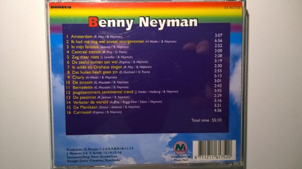 Benny Neyman - Benny Neyman (Regenboog Serie), Cd's en Dvd's, Ophalen of Verzenden, Zo goed als nieuw, Pop