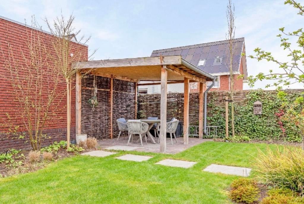 Robuuste houten overkapping voor tuin of terras, Ophalen, Gebruikt, Tuinpaviljoen