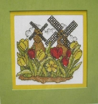 Borduurpatroon  Molens en Tulpen   nr 9558, Verzenden, Nieuw, Handborduren, Patroon