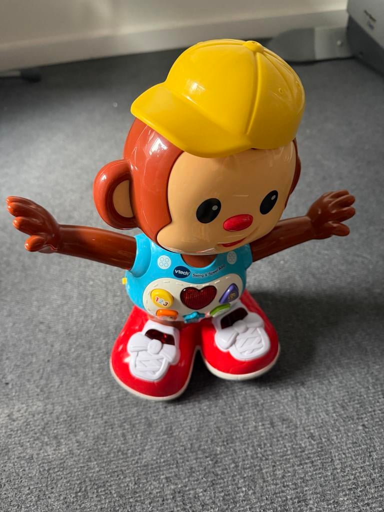 VTech Swing & Speel Aapje - Dansende en Zingende Aap, Kinderen en Baby's, Speelgoed | Babyspeelgoed, Gebruikt, Overige typen, Met licht