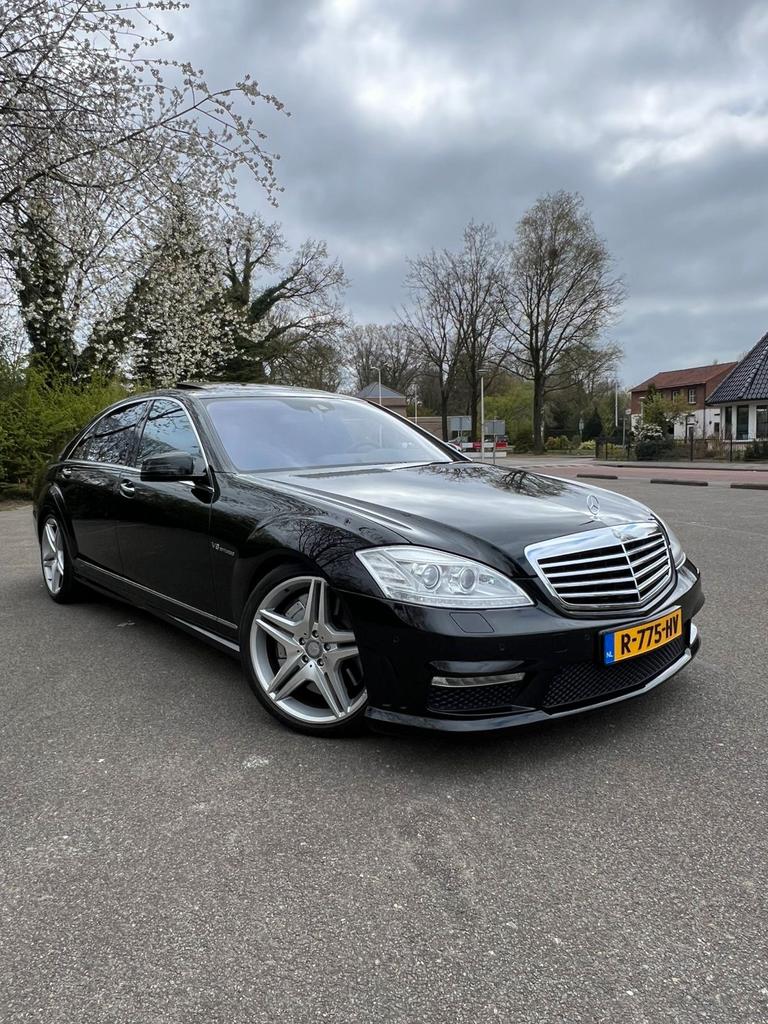 Mercedes S63 AMG 544 PK V8 BİTURBO  LANG ORİGİNELE, Auto's, Automaat, 2500 kg, Zwart, Leder