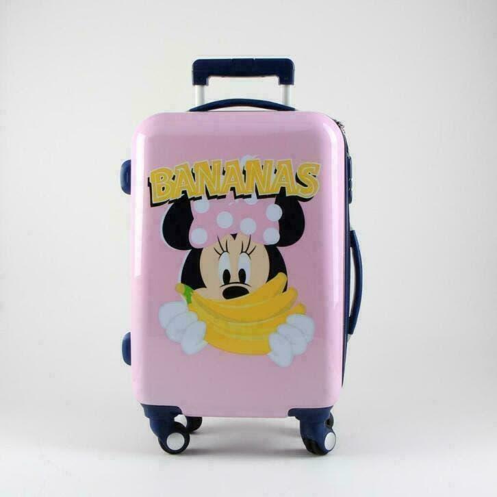 Minnie Mouse Trolley Koffer ABS - Disney - Gratis Verzending, Wieltjes, 50 tot 60 cm, Hard kunststof, Nieuw