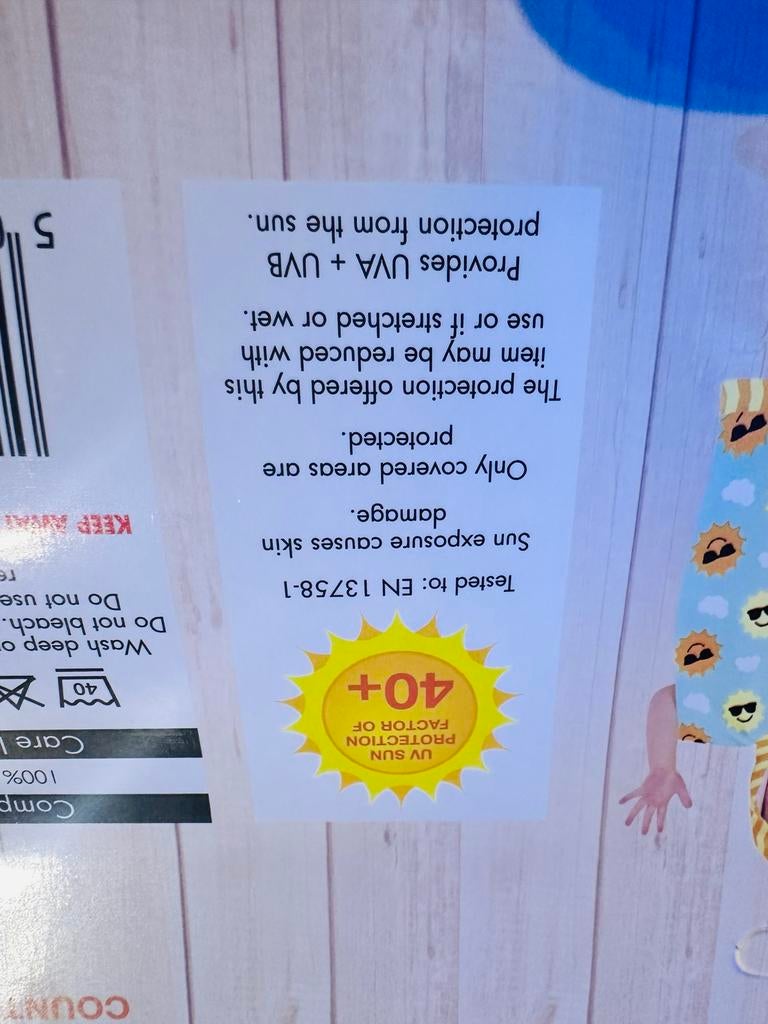 UV-beschermende Poncho voor Kinderen - Zonnetje Design, Kinderen en Baby's, Kinderkleding | Kinder-zwemkleding, Nieuw, Badponcho