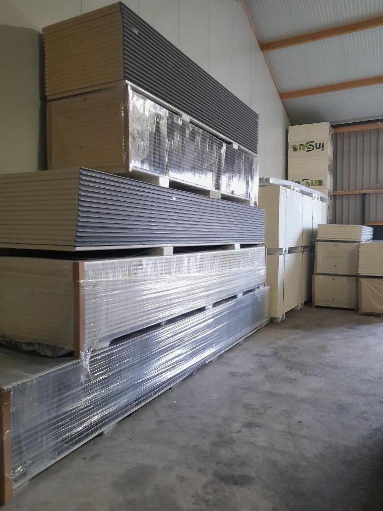 sandwichpanelen - wandpanelen - 40mm isolatiepanelen, Overige materialen, 20 tot 50 mm, Nieuw, Ophalen of Verzenden