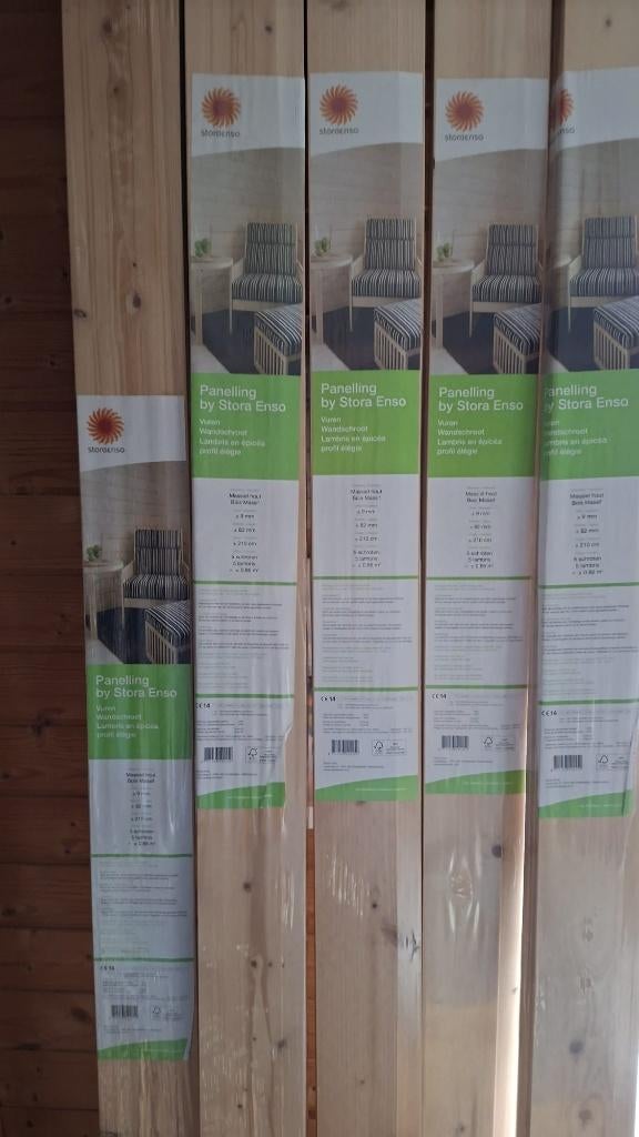 Vijf pakken vurenhouten schroten, Ophalen, Minder dan 25 mm, Overige typen, Nieuw