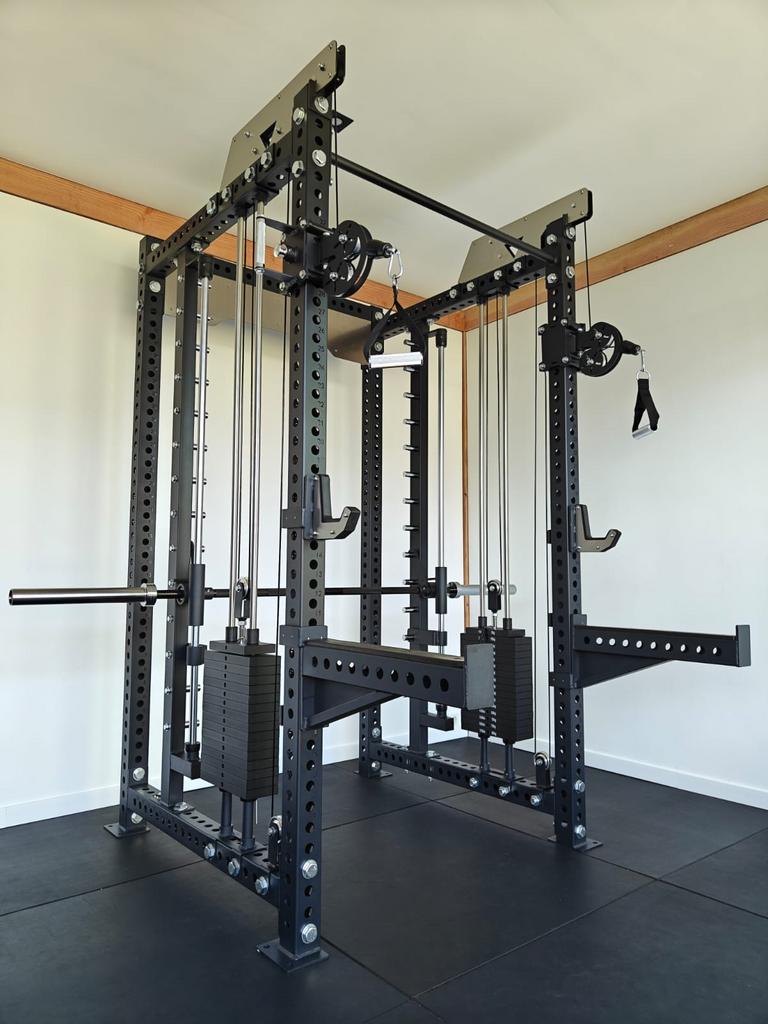 Power Rack met Smith Machine & dubbele pulley, topkwaliteit!, Nieuw, Ophalen of Verzenden, X, X