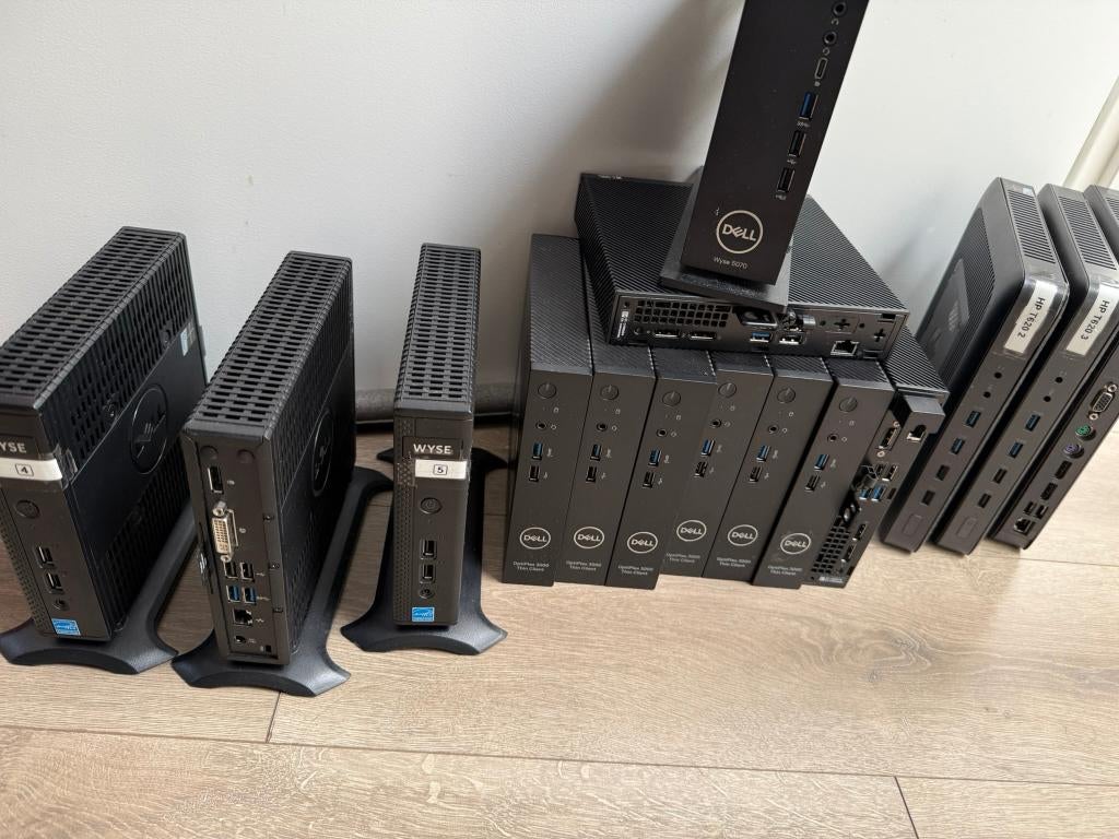 Thin Clients - Dell Wyse/ 5070 / 3000 / HP, Computers en Software, Desktop Pc's, Gebruikt, SSD, 8 GB, Ophalen of Verzenden
