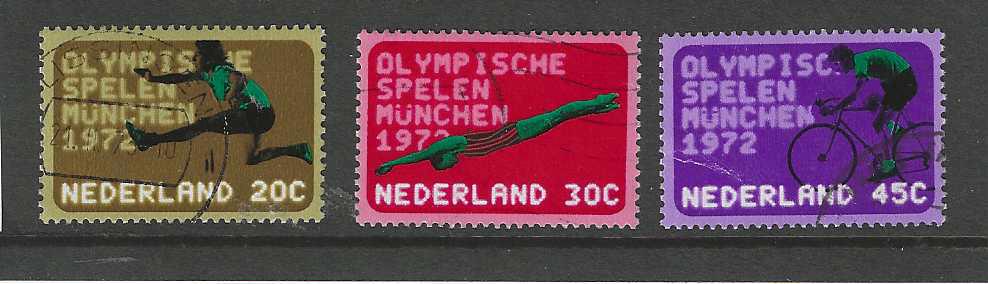 1012-1014 OLYMPISCHE SPELEN MUNCHEN 1972, Postzegels en Munten, Postzegels | Nederland, Ophalen of Verzenden, Na 1940, Postfris