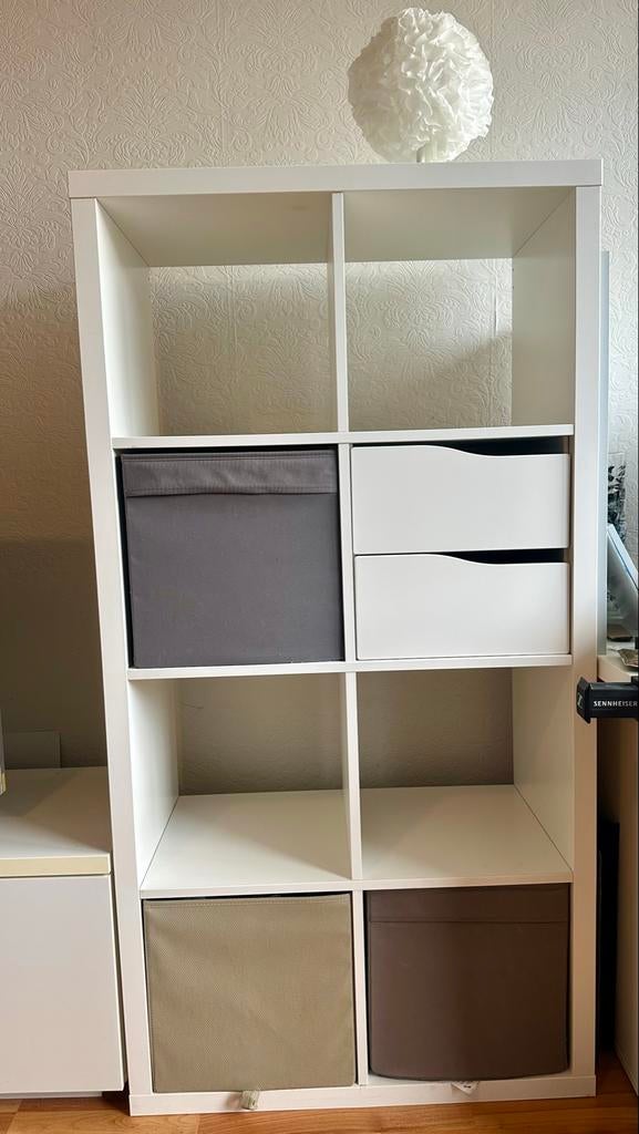 IKEA Kallax kast met lades (eventueel manden), Huis en Inrichting, Kasten | Boekenkasten, Ophalen, Gebruikt, 50 tot 100 cm
