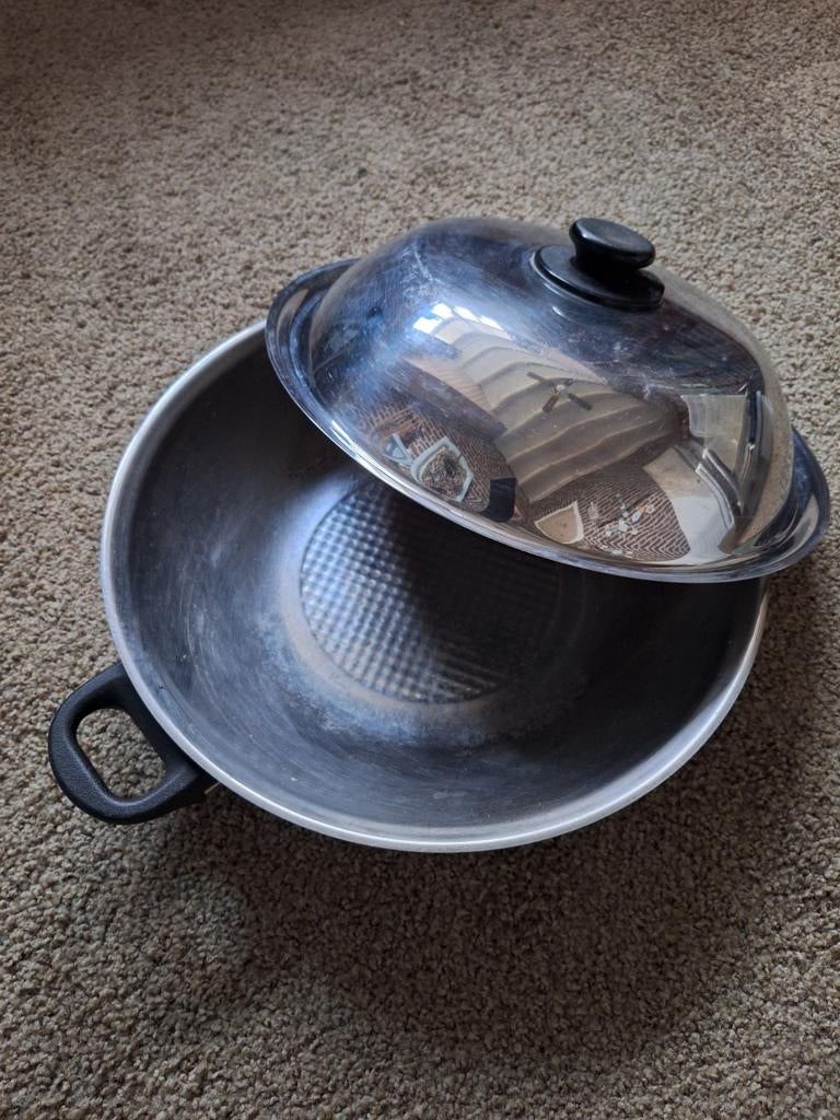 Wokpan. Voor gas. Merk: Fissler, Ophalen of Verzenden, Wok