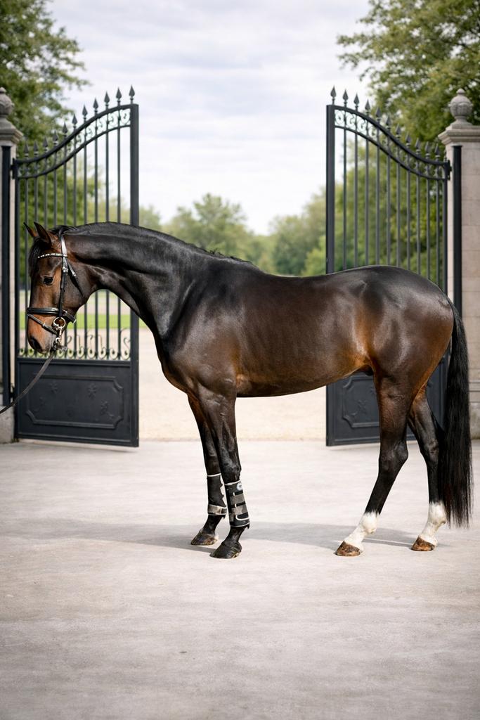 Mooie 3 jarige Jameson RS x Bordeaux ruin met ruime gangen, Dieren en Toebehoren, Ruin, Dressuurpaard, 3 tot 6 jaar