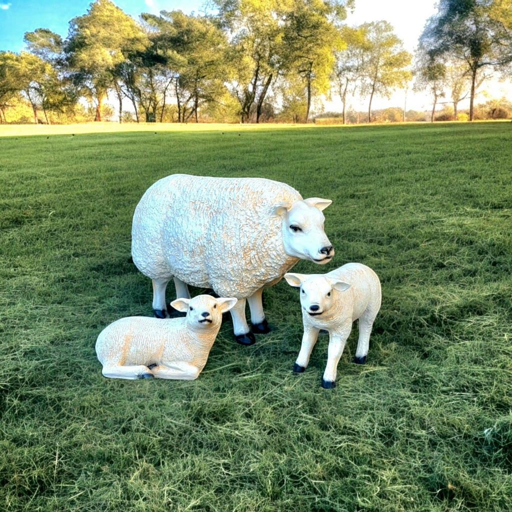 Schaap beeld geit, beeld varken, kalf, koe beeld, lammetje, Tuin en Terras, Tuinbeelden, Ophalen, Nieuw, Kunststof, Dierenbeeld