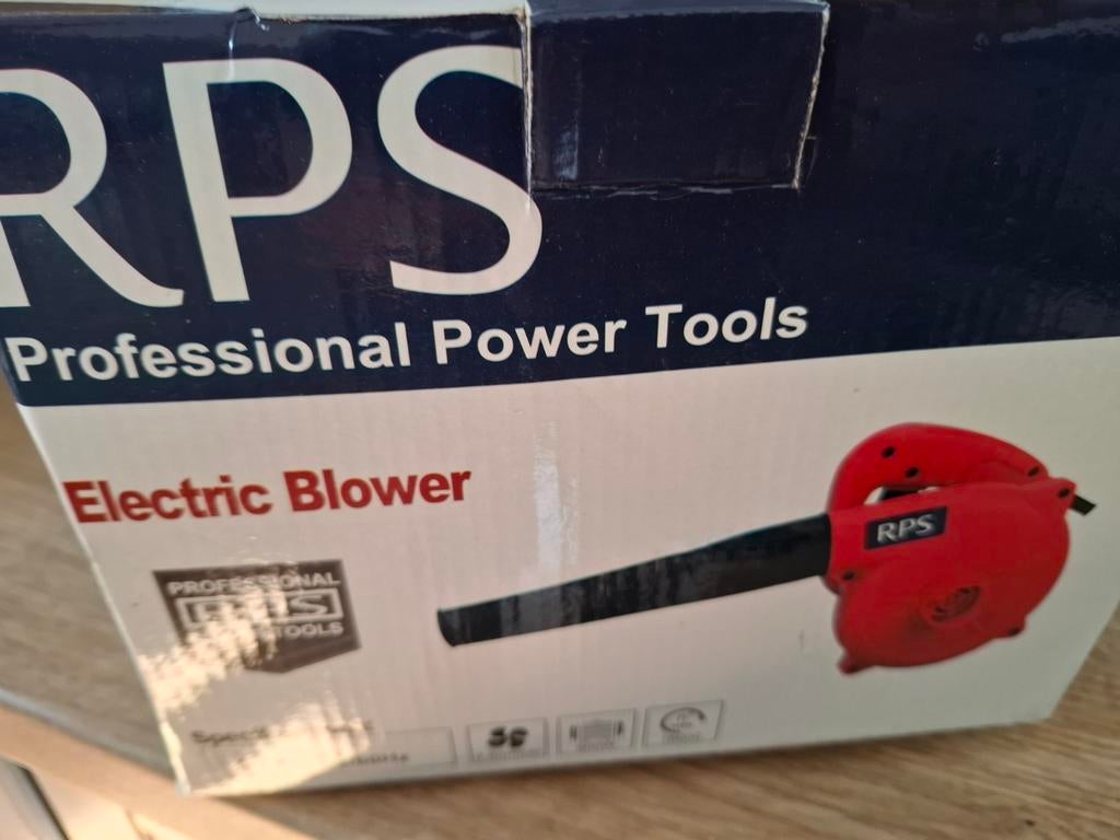 RPS Elektrische Blower 220V - Nieuw in doos, Tuin en Terras, Bladblazers, Ophalen of Verzenden, Nieuw, Elektrisch, RPS