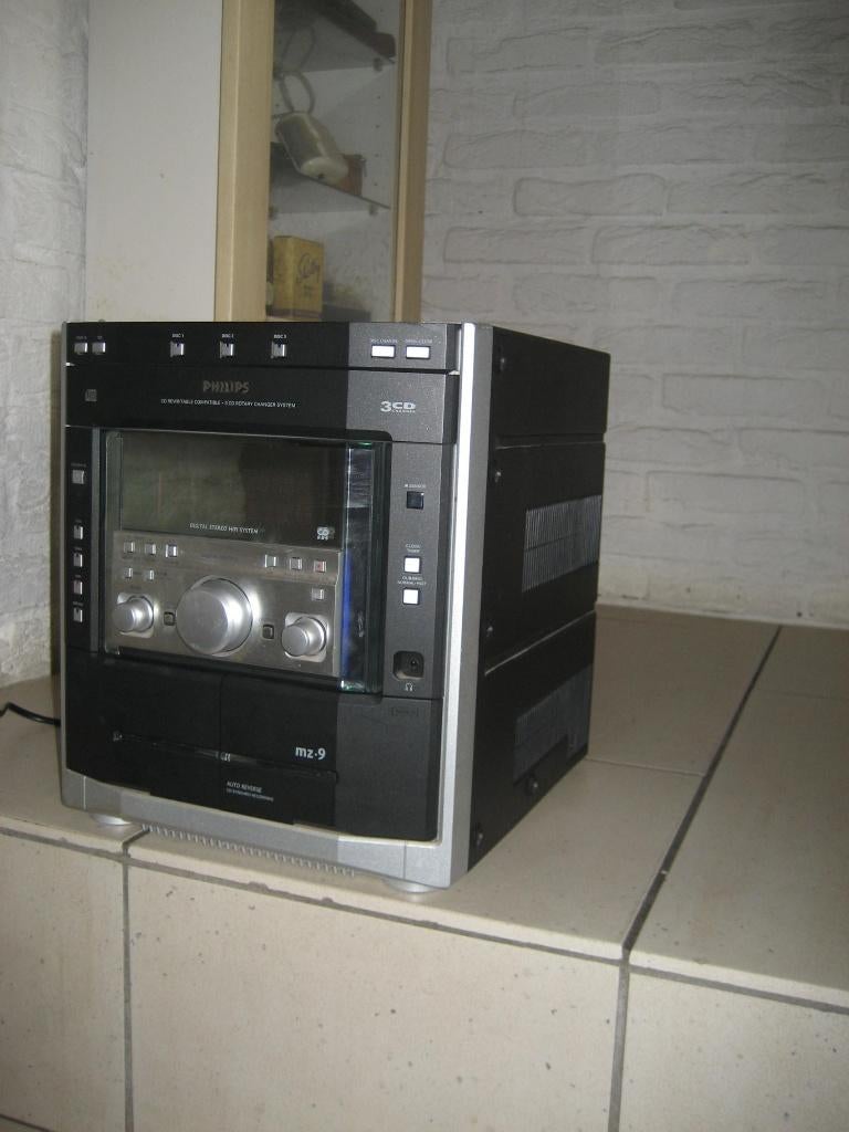 Philips cd 3x wisselaar cassette tuner, Ophalen of Verzenden, Gebruikt, Tuner of Radio, Philips