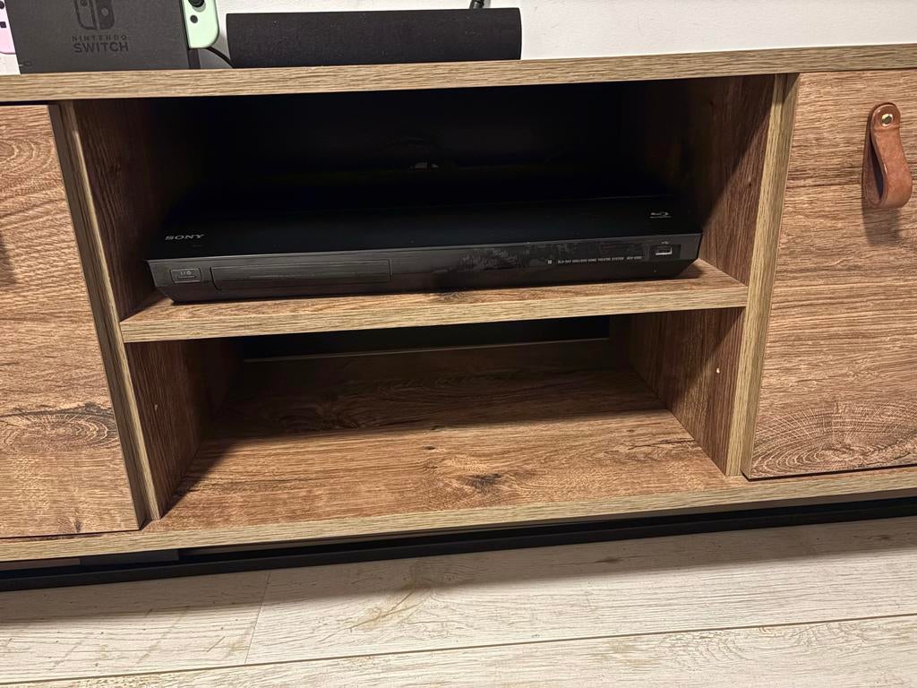 Mooi tv-meubel met neutrale uitstraling, Ophalen, Gebruikt, 150 tot 200 cm, Minder dan 100 cm