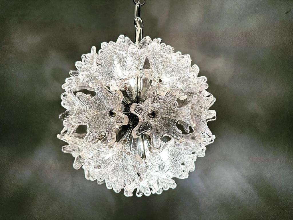 Vintage spoetnik hanglamp, Niet ingevuld, Gebruikt, 50 tot 75 cm, Mid century modern