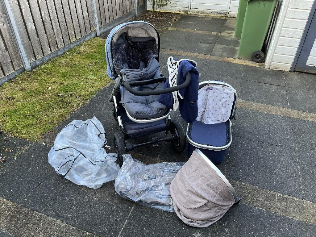 kinderwagen, Kinderen en Baby's, Kinderwagens en Combinaties, Gebruikt, Combiwagen, Verstelbare duwstang, Ophalen