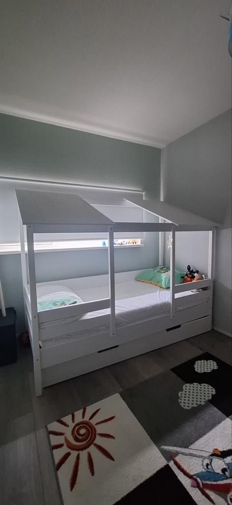 Vipack kinder huisbedje, Ophalen, 70 tot 85 cm, 140 tot 160 cm, Zo goed als nieuw