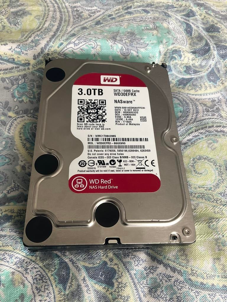 WD SATA 3TB harde schijf, in perfecte staat, Gebruikt, HDD, Ophalen of Verzenden, Desktop