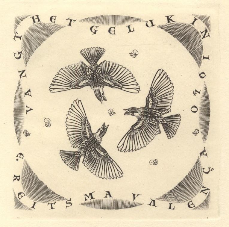 0090 Ex Libris Nederland : Engeline Reitsma-Valença, 1939, Verzenden