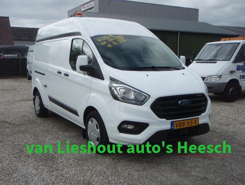 Ford Transit Custom 320 L2H2 Trend zeer nette auto 124377 km, 4 cilinders, Wit, Origineel Nederlands, Bedrijf