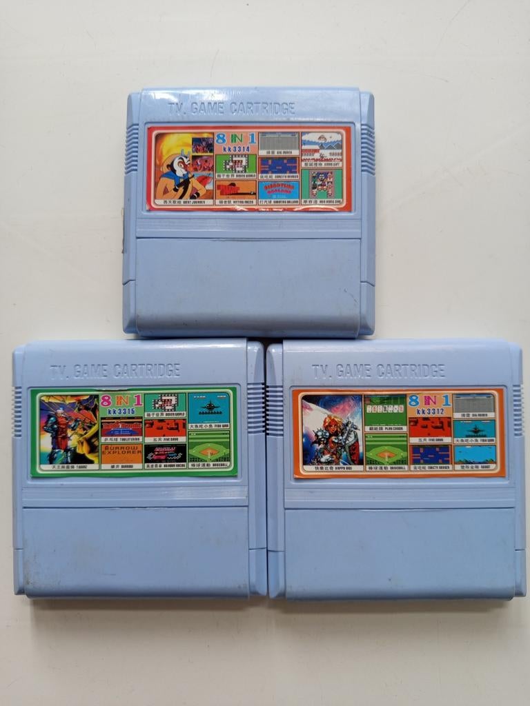 3 famicom multicards, Spelcomputers en Games, 1 speler, Verzenden, Gebruikt, Vanaf 3 jaar