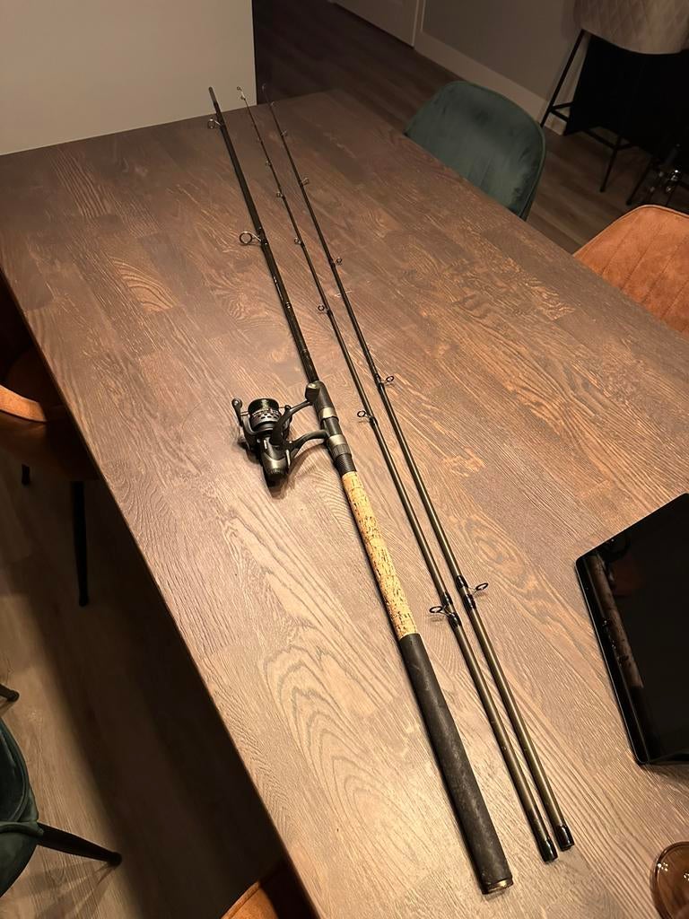 Ron Thomson C14 Pro pen hengel 12’ 1.75 lb incl molen, Watersport en Boten, Hengelsport | Karpervissen, Ophalen, Zo goed als nieuw