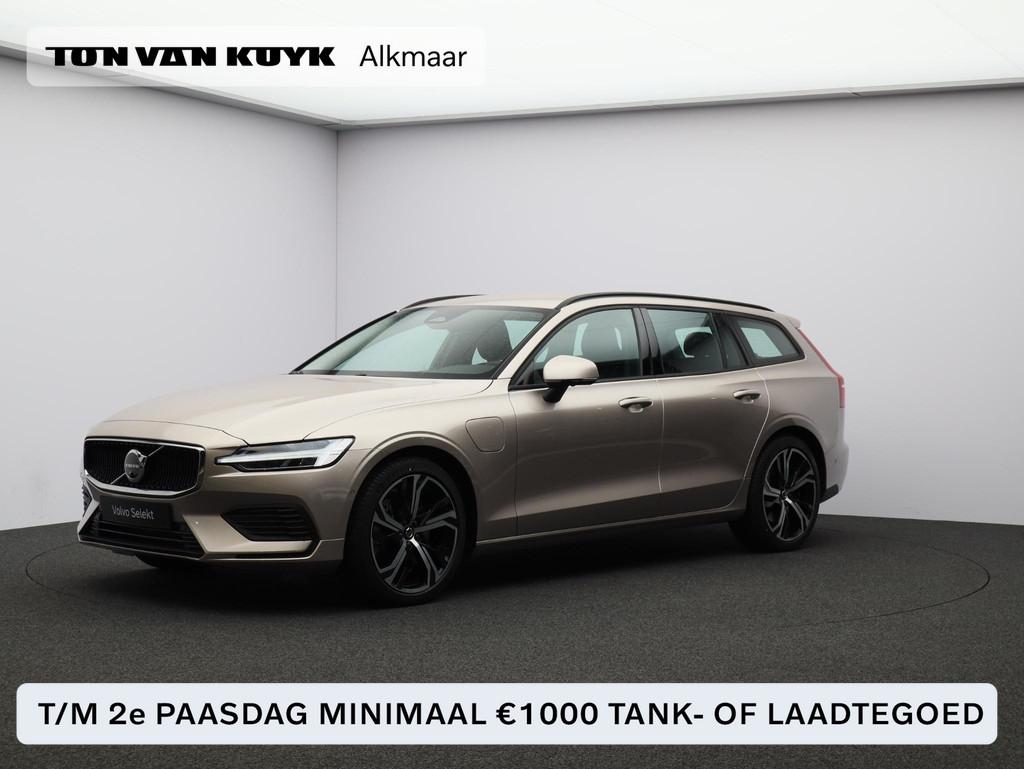 Volvo V60 T6 350PK Plug-in hybrid AWD Core Business Ed / Sto, Stof, Gebruikt, 4 cilinders, Adaptive Cruise Control