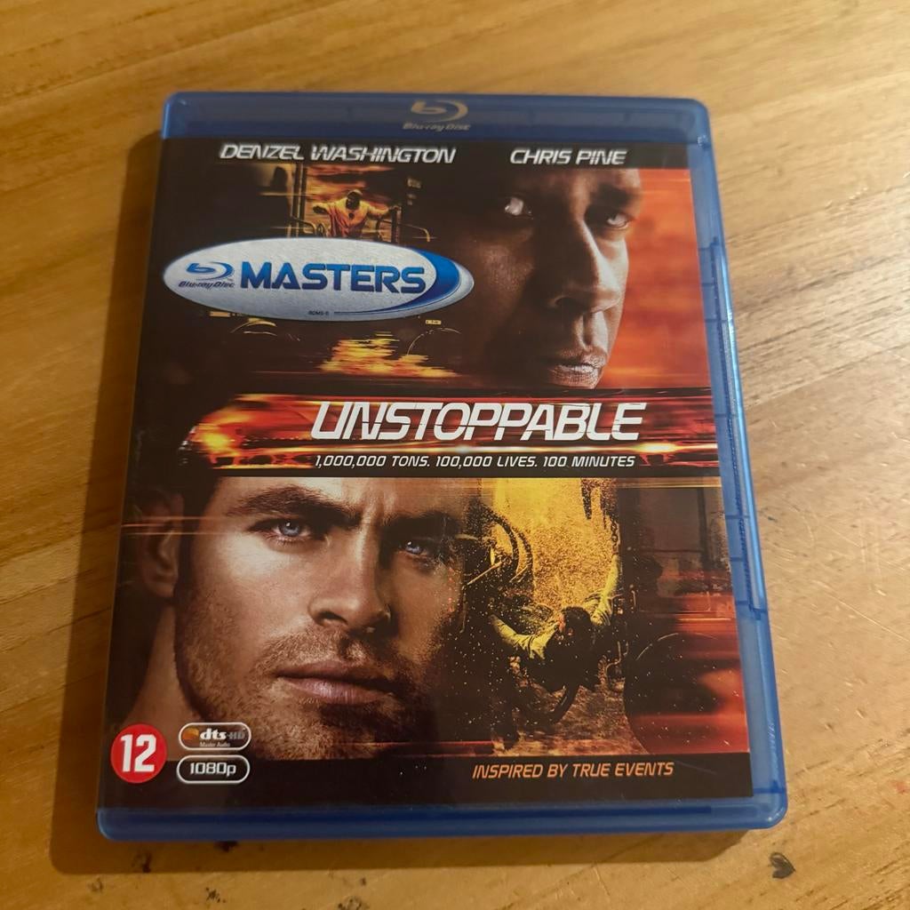 Unstoppable Blu-Ray - Actie Thriller met Denzel Washington, Ophalen of Verzenden, Zo goed als nieuw, Actie